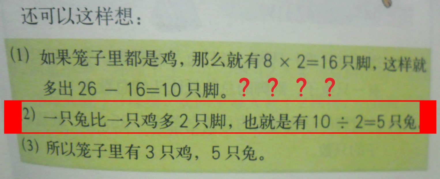 鸡兔同笼问题解法