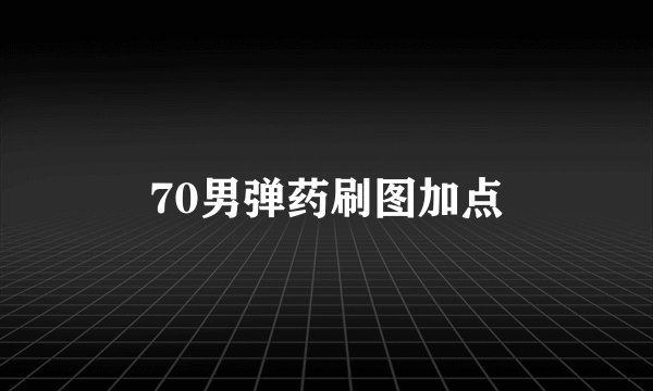 70男弹药刷图加点