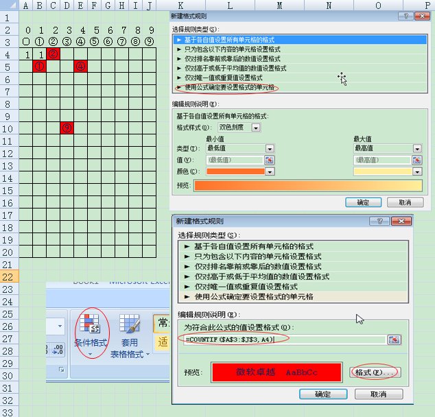 excel条件格式 如何设置多列同时满足的条件