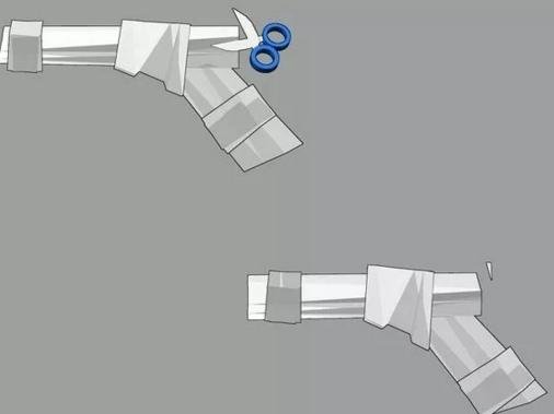 用纸折成一个可以射子弹的步枪的方法?