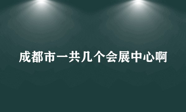 成都市一共几个会展中心啊
