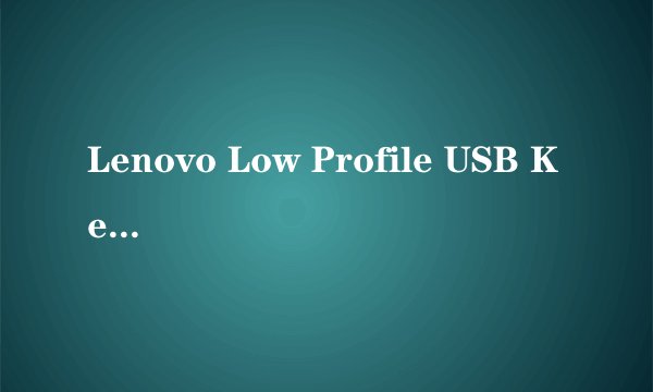 Lenovo Low Profile USB Keyboard 在哪里？