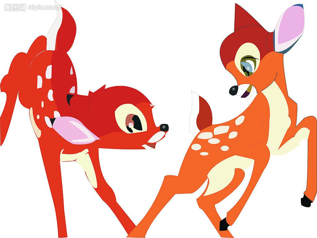 小鹿斑比图片简单版