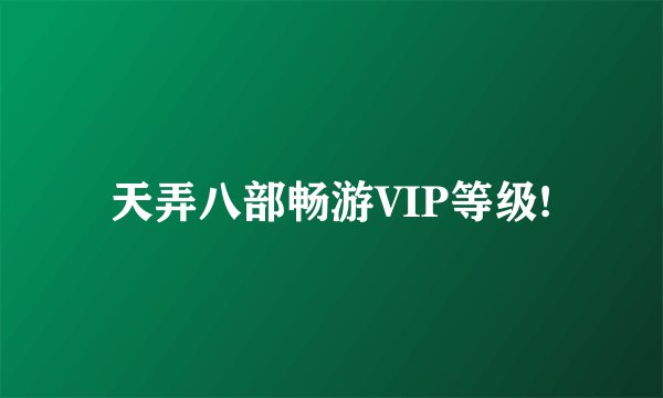天弄八部畅游VIP等级!