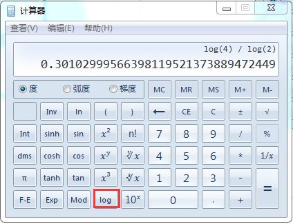 log以2为底3的对数在计算器上怎么按