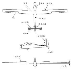 滑翔机的构造与图片