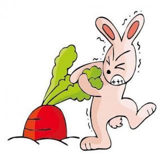 兔子拔萝卜图片