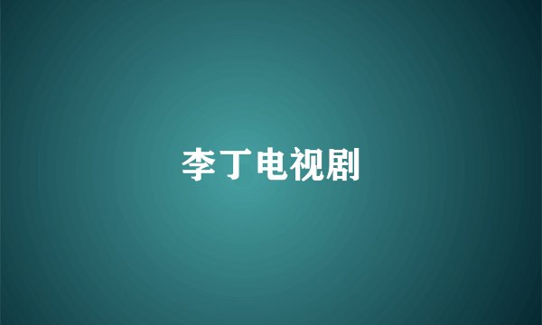 李丁电视剧