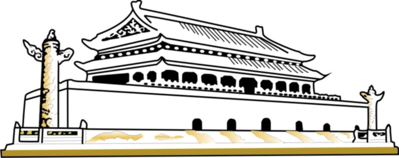 天安门怎么画（是手抄报，要小一点，不要太复杂）