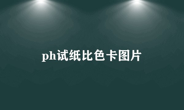 ph试纸比色卡图片