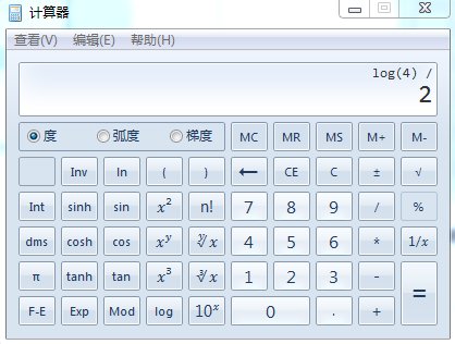 log以2为底3的对数在计算器上怎么按