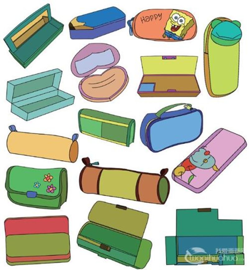 铅笔盒的简笔画有哪些