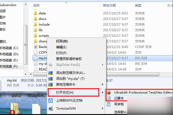 MySQL中my.ini文件配置