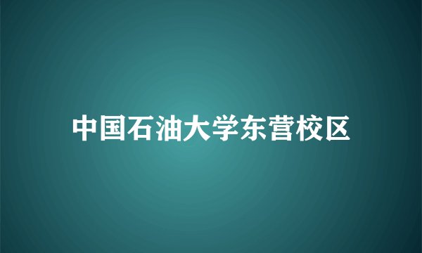 中国石油大学东营校区