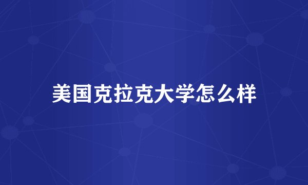 美国克拉克大学怎么样