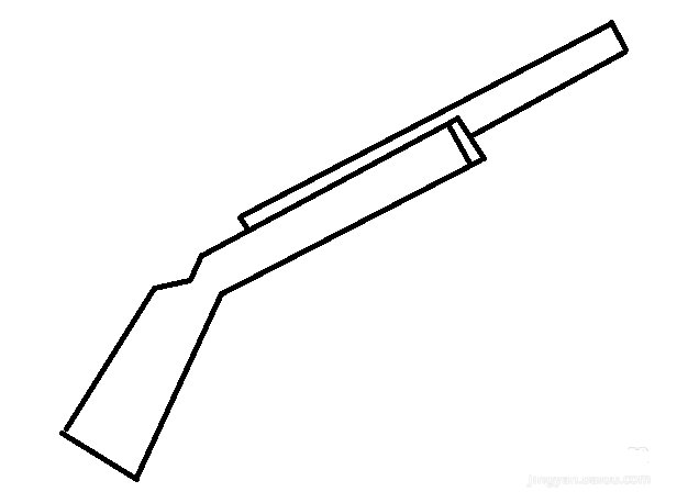 怎么画步枪（铅笔画）简笔画武器篇