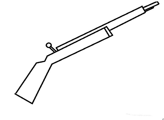 怎么画步枪（铅笔画）简笔画武器篇