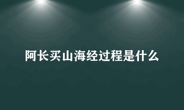 阿长买山海经过程是什么