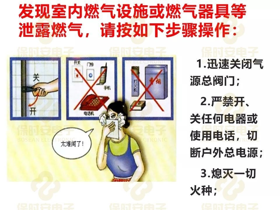 发现燃气泄漏,正确做法是?