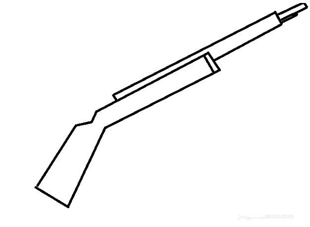 怎么画步枪（铅笔画）简笔画武器篇