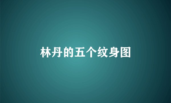 林丹的五个纹身图