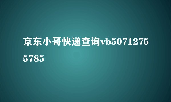 京东小哥快递查询vb50712755785