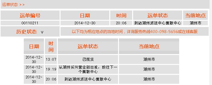 大达物流单号查询00110211到达目的地了吗？