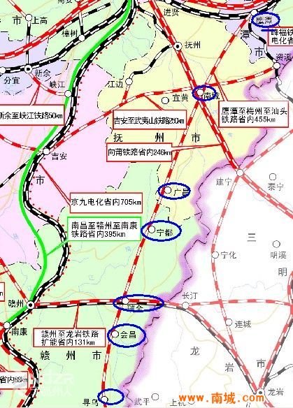 鹰梅铁路具体走向