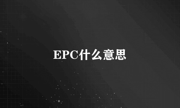 EPC什么意思