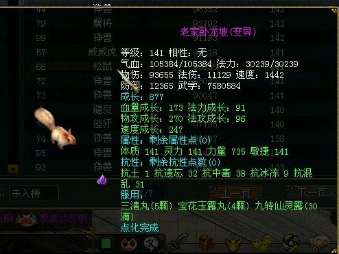 问道飞天鼠 玄灵兔