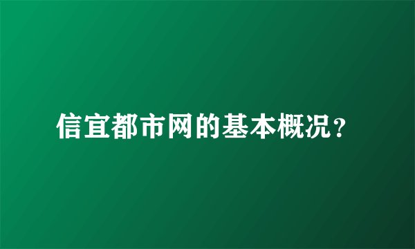 信宜都市网的基本概况？
