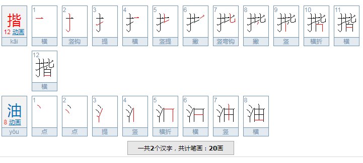 揩油的读音是什么