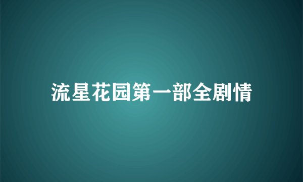流星花园第一部全剧情