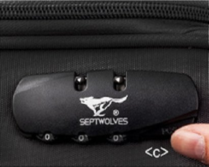 七匹狼拉杆箱密码怎样开?