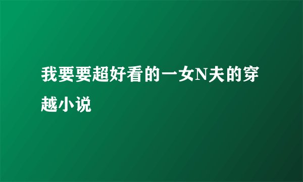 我要要超好看的一女N夫的穿越小说