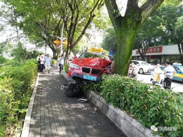 女子骑共享单车被宝马撞飞身亡了吗？