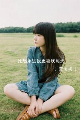 qq皮肤，女生带字的