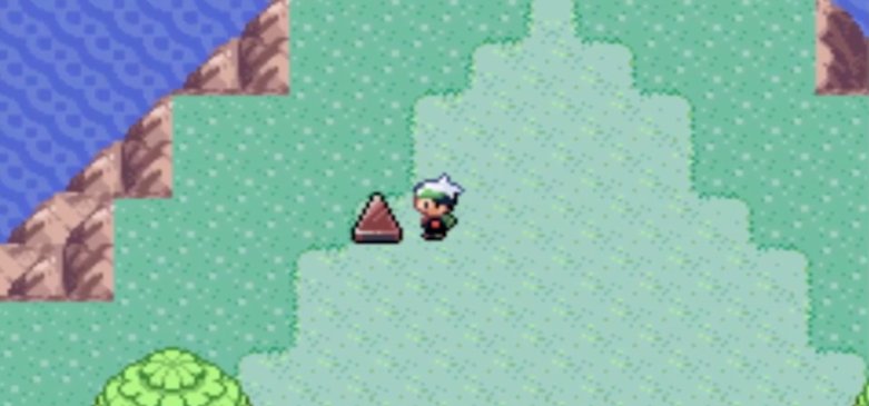 口袋妖怪漆黑的魅影诞生之岛的三角形怎么推