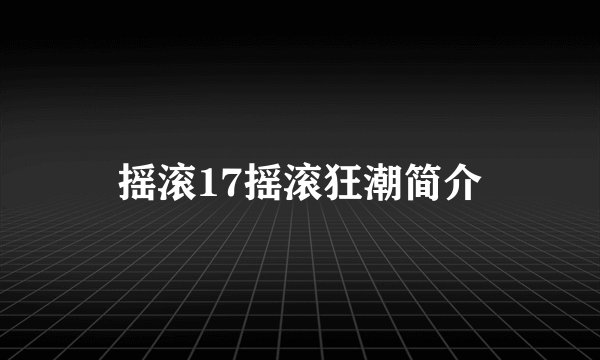 摇滚17摇滚狂潮简介