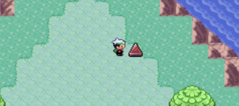 口袋妖怪漆黑的魅影诞生之岛的三角形怎么推