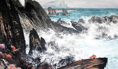 观沧海选自曹操及作者曹操字孟德三国时政治家军事家诗人他的诗以什么见称