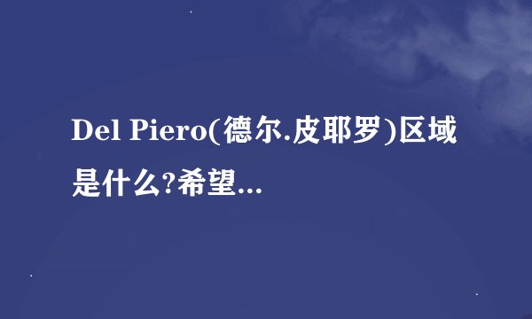 Del Piero(德尔.皮耶罗)区域是什么?希望全面详细地帮我解析一下