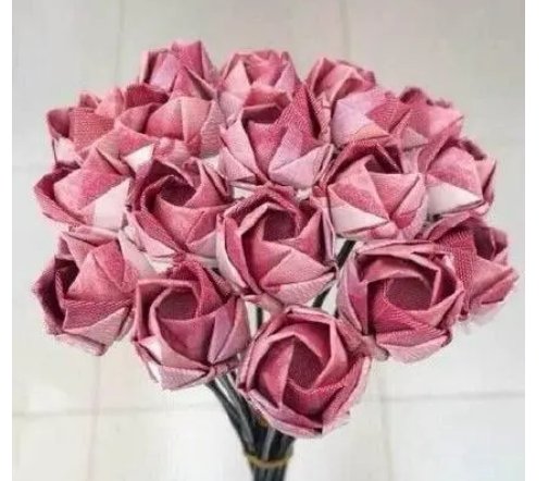 钱怎么折玫瑰花