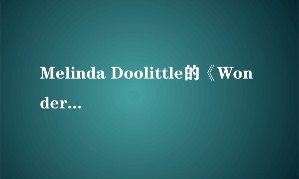 Melinda Doolittle的《Wonderful》 歌词