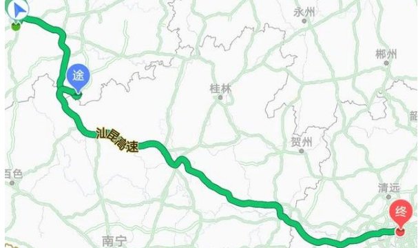 广州到桂林多少公里路