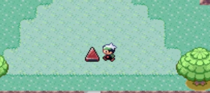 口袋妖怪漆黑的魅影诞生之岛的三角形怎么推