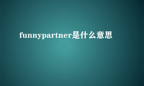 funnypartner是什么意思