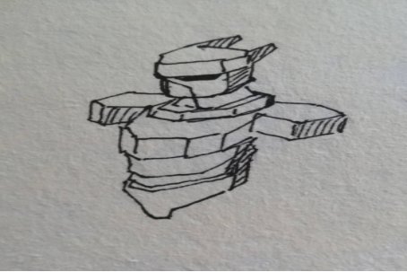 机器火柴人怎么画