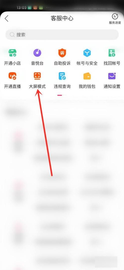 快手大屏模式在哪里设置?