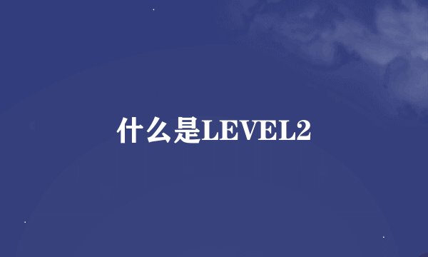 什么是LEVEL2